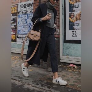 Veja White and Black Sneakers